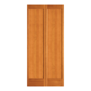 VG Fir Flat 1-Panel BiFold Shaker Door (OSFBF21) with Ovolo Sticking