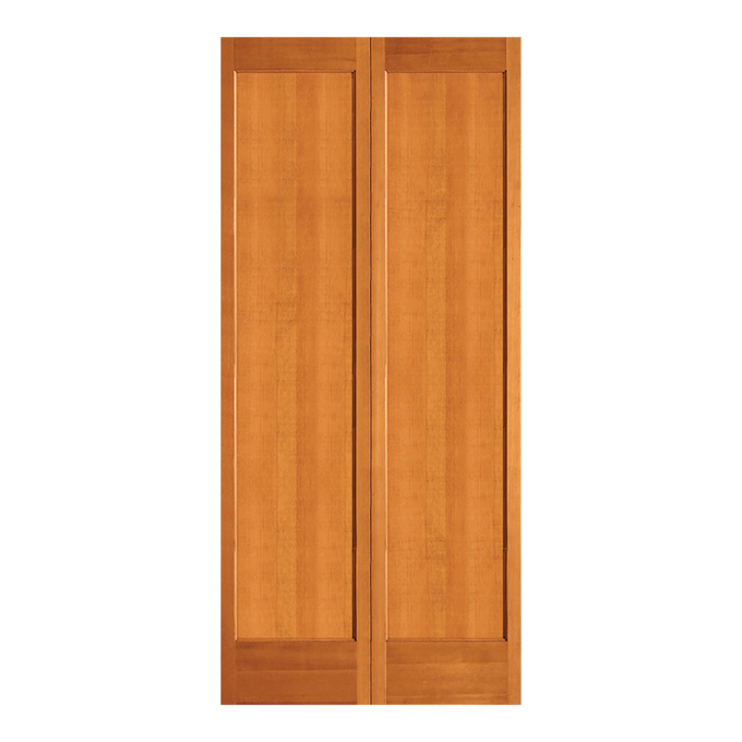 VG Fir Flat 1-Panel BiFold Shaker Door (OSFBF21) with Ovolo Sticking