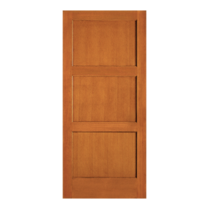 VG Fir Flat 3-Equal Panel Interior Shaker Door (OSF30) with Ovolo Sticking