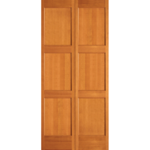 VG Fir Flat 3-Equal Panel BiFold Shaker Door (OSFBF33) with Ovolo Sticking