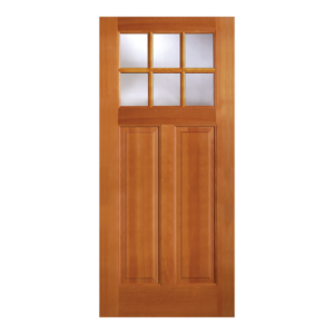 Craftsman Standard 2 Panel Door 6 Lite