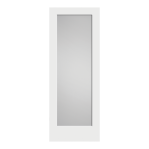 Shaker Series White Lami Full Lite Interior Door