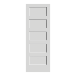 Flat 5 Equal Panel Interior Fire Door