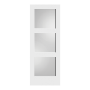 Shaker Series White Lami 3 Lite Interior Door