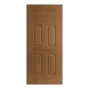 Belleville Series Woodgrain Textured 4 Panel Blank Top Door