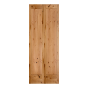 Knotty Alder 1 Panel BiFold Door