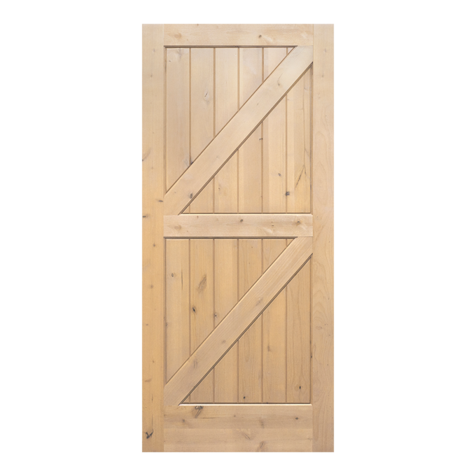Knotty Alder Rustic Barn Door