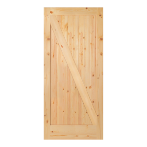 Knotty Pine Rustic Barn Door