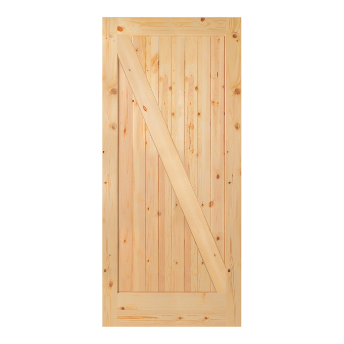 Knotty Pine Rustic Barn Door