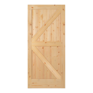 Knotty Pine Rustic Barn Door