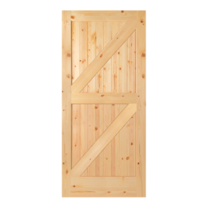 Knotty Pine Rustic Barn Door