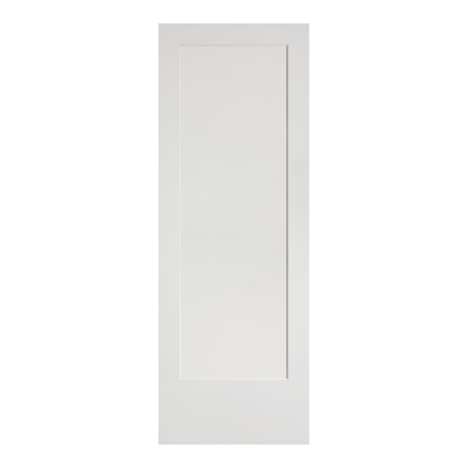 Primed Flat 1-Panel Interior Shaker Door (OSH720) with Ovolo Sticking