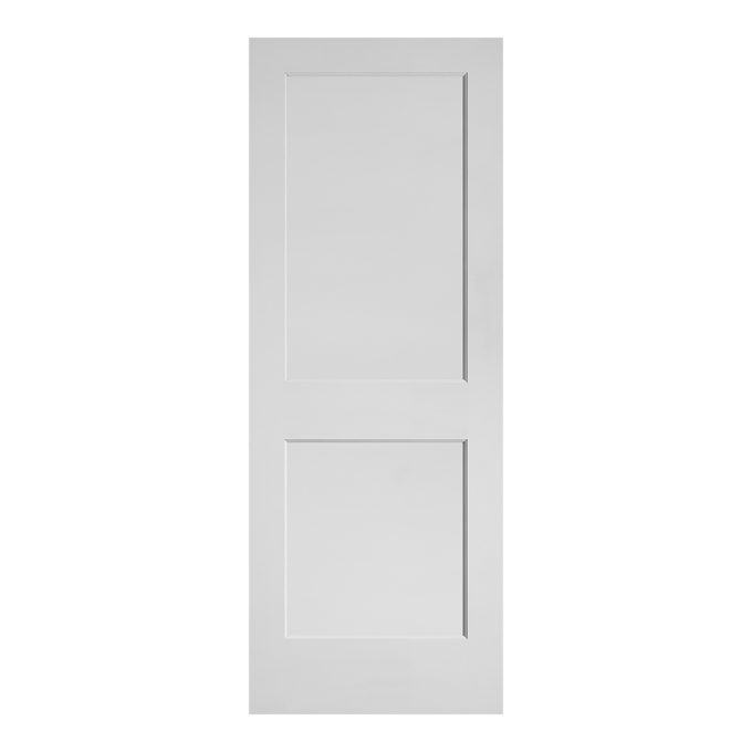 Primed Flat 2-Panel Interior Shaker Door (OSH782) with Ovolo Sticking