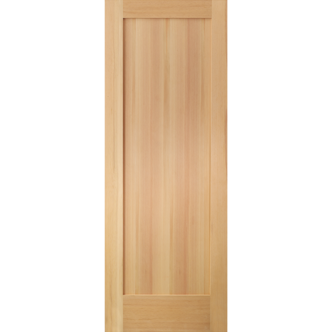 VG Fir Flat 1-Panel Interior Shaker Door (SF720) with Square Sticking