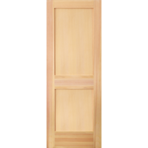 VG Fir Flat 2-Panel Interior Shaker Door (SF782) with Square Sticking