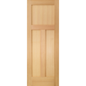 VG Fir Flat 3-Panel Interior Shaker Door (SF760) with Square Sticking