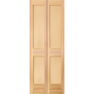 VG Fir Flat 1-Panel BiFold Shaker Door (SFBF782) with Square Sticking