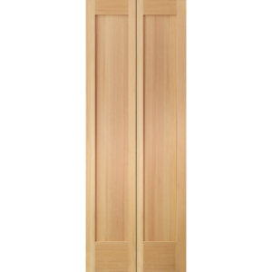 VG Fir Flat 1-Panel BiFold Shaker Door (SFBF720) with Square Sticking