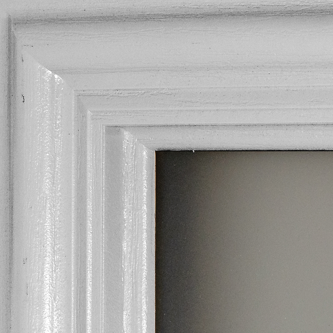 22 x 36 Clear Glass 1/2 Lite Mini Blinds Insert - Image 3