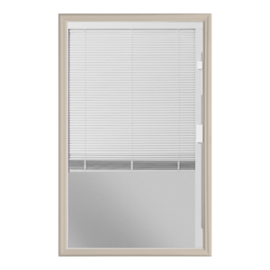 20 X 36 Clear Glass 1/2 Lite Mini Blinds Insert