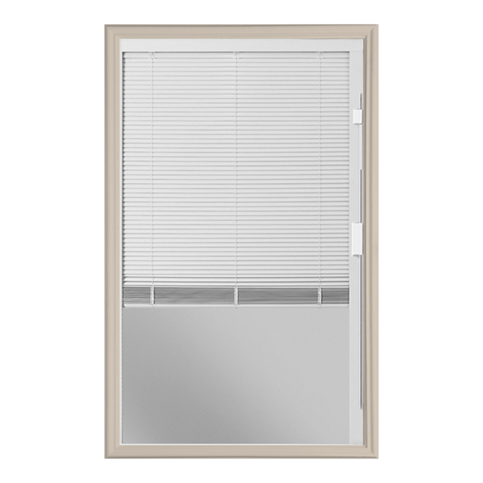 20 X 36 Clear Glass 1/2 Lite Mini Blinds Insert