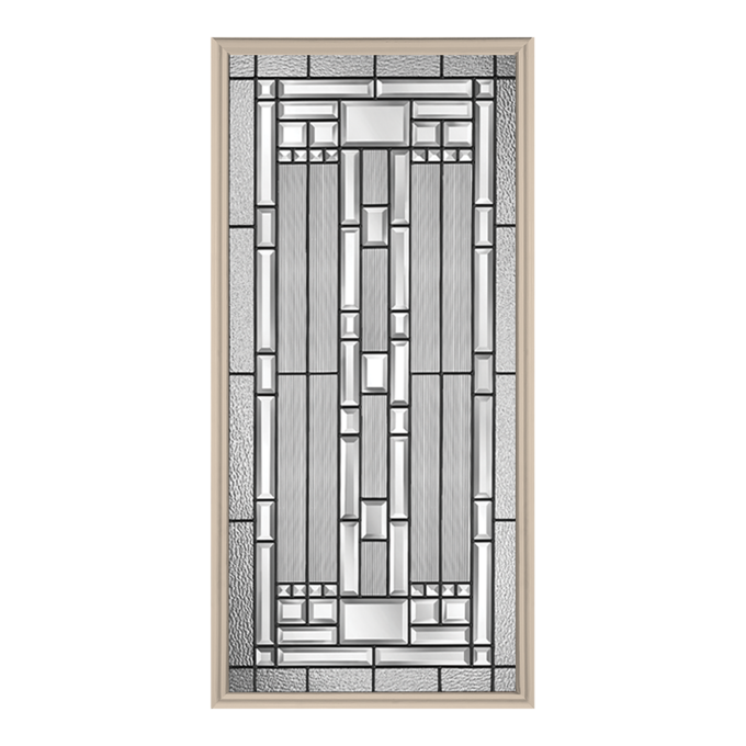 Naples Glass with Black Caming in Almond Frame - Image 2