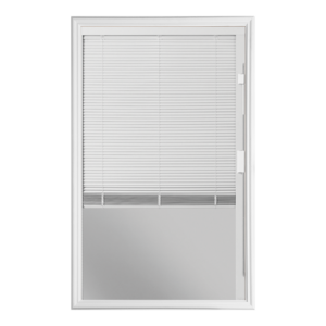22 x 36 Clear Glass 1/2 Lite Mini Blinds Insert