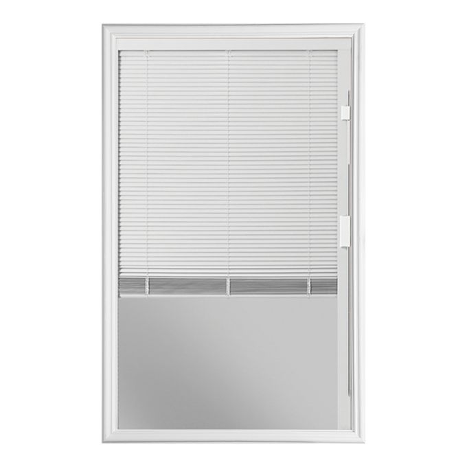 22 x 36 Clear Glass 1/2 Lite Mini Blinds Insert