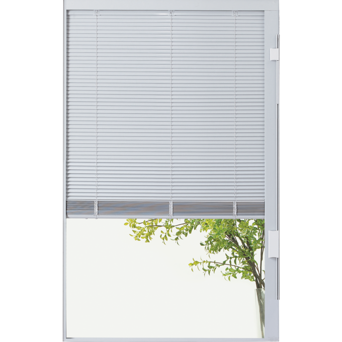 20 X 36 Clear Glass 1/2 Lite Mini Blinds Insert - Image 2