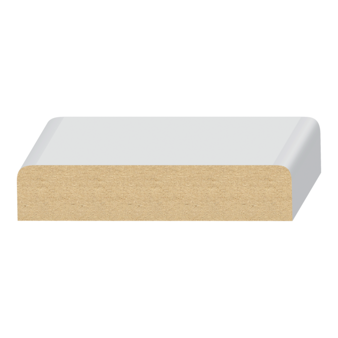 2 Eased Edge Wall Cap - 1 ft