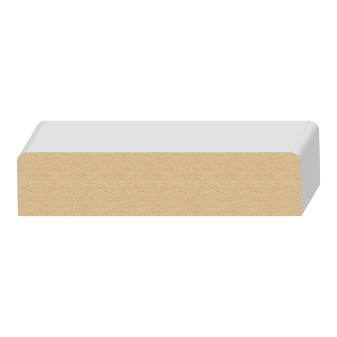 2 Eased Edge Wall Cap - 1 ft