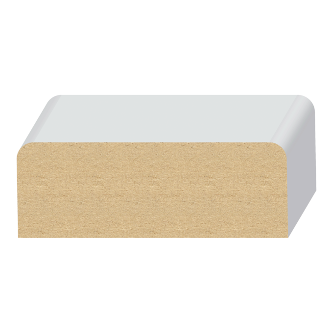 2 Eased Edge Wall Cap - 1 ft