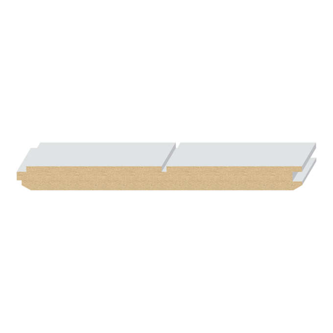 Reversible V-Groove/Nickel Gap T&G Wainscot - 1 ft