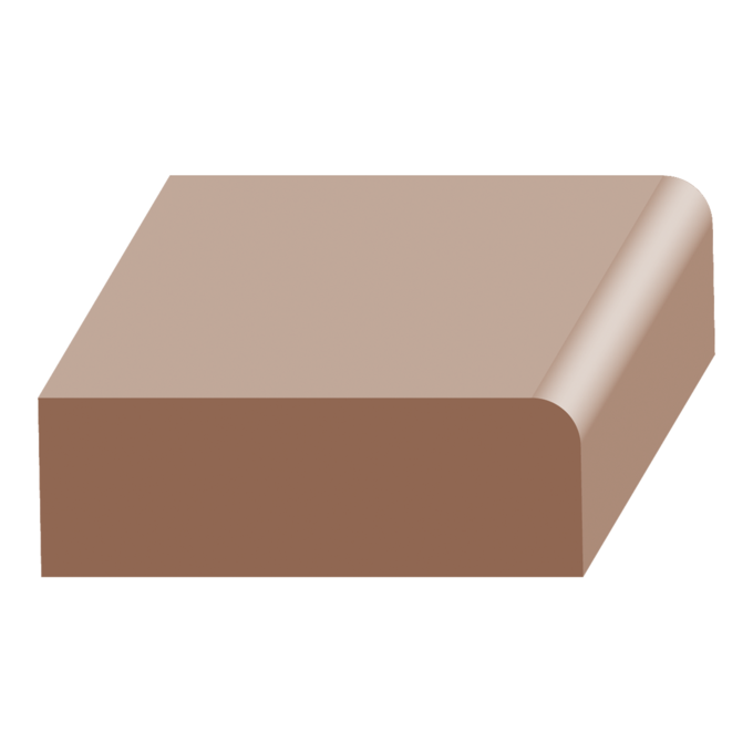 1 Round Edge Stop - 1 ft