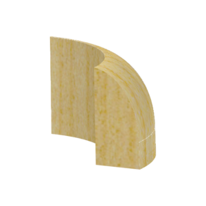 Base Shoe Radius Corner to go over 3/8" or 7/16" Base - 1 ft