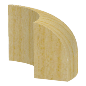 Base Shoe Round Corners - 1 ft