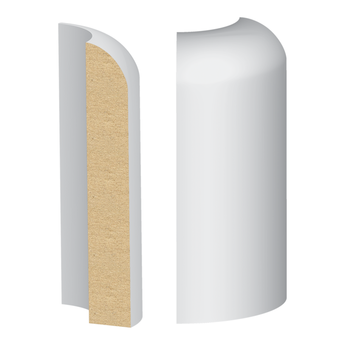 Streamline/Bullnose Base Round Corner - 1 ft