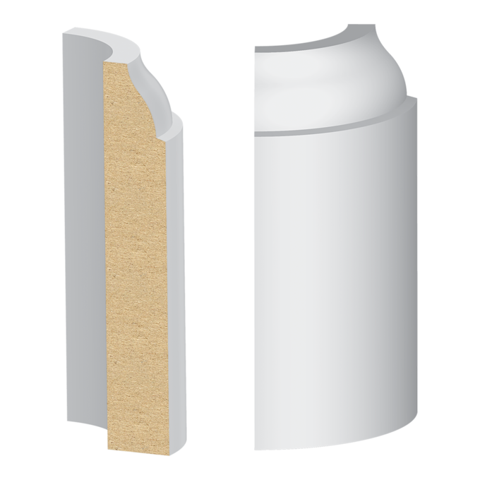 Coronado/#623 Base Radius Corner to match 314MUL-3 - 1 ft