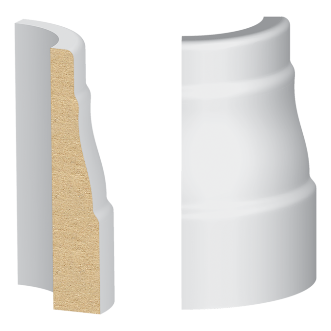 #356 Base Round Corner - 1 ft