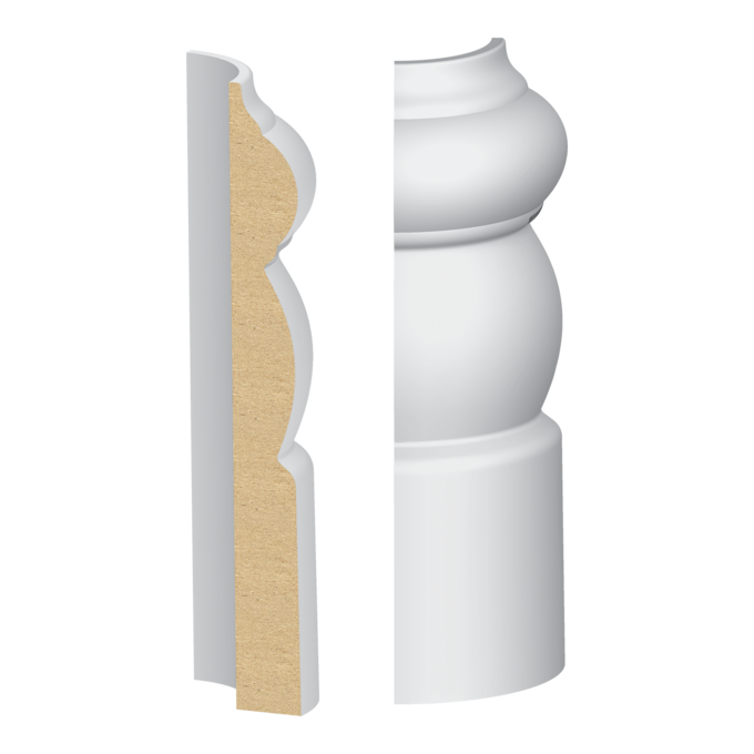 Mission/Hermosa Base Round Corner - 1 ft