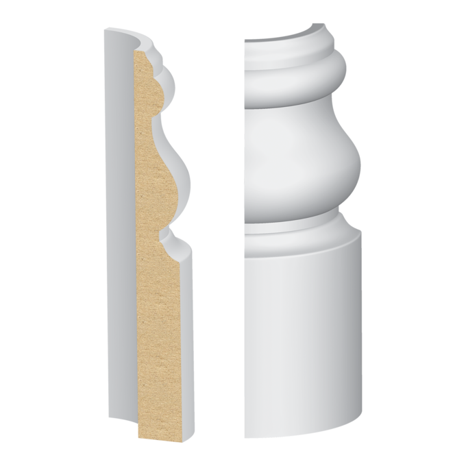 Imperial/#175 Base Round Corner - 1 ft