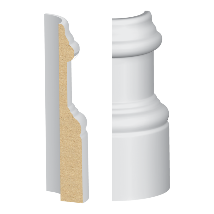 Santa Clara/Crescent Base Round Corner - 1 ft