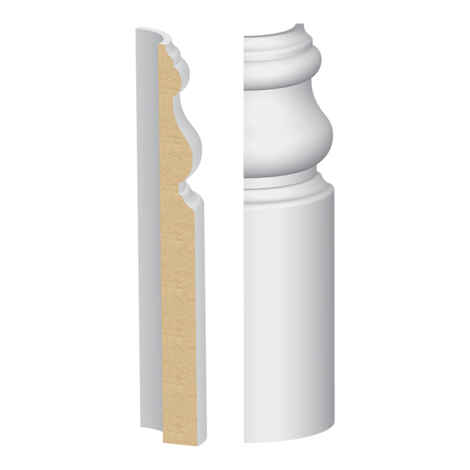 Imperial/#175 Base Round Corner to match 342MUL-6 - 1 ft