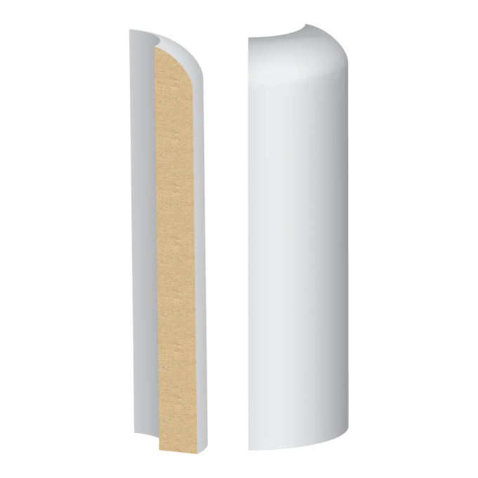 Bullnose Base Round Corner - 1 ft