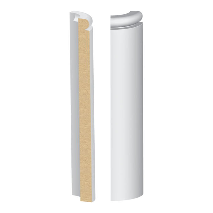 Contemporary Base Radius Corner - 1 ft