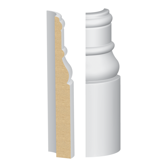 Tuscany Base Round Corner - 1 ft