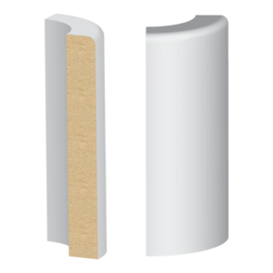 1 Eased Edge Craftsman Base Round Corner - 1 ft