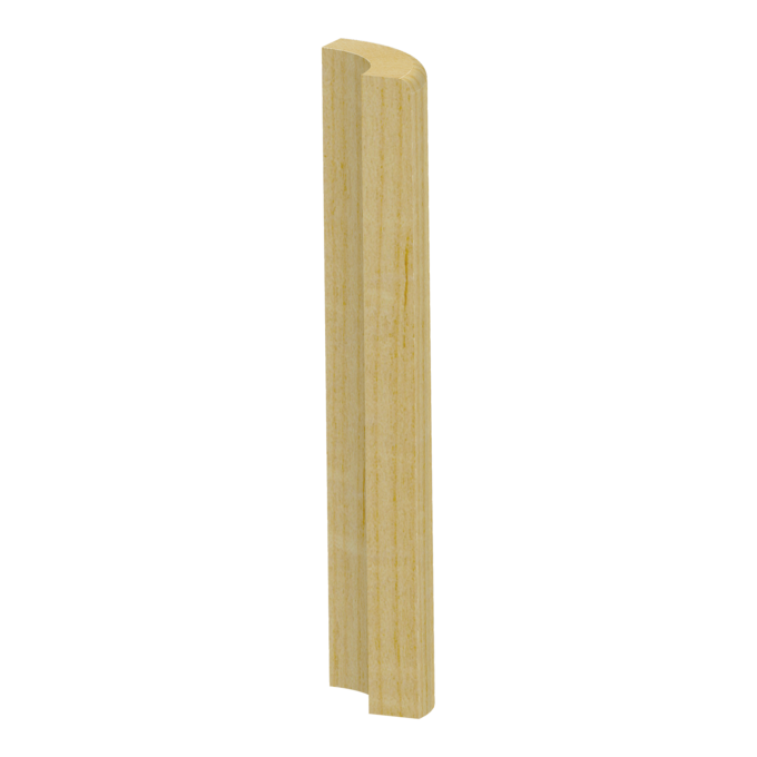 1 Eased Edge Craftsman Base Round Corner - 1 ft
