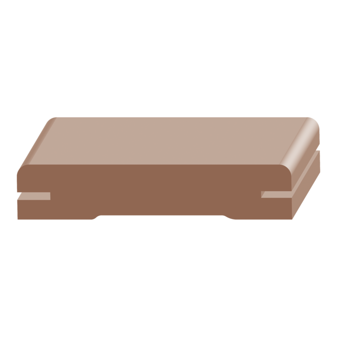 Interior Pair Kerfed 2 Sides (97" BD) - 1 ft