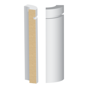 S4S Notched Modern Base Round Corner - 1 ft